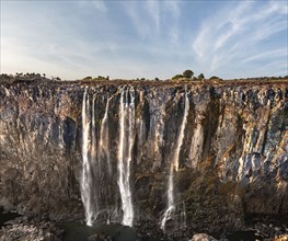 The great Victoria Falls (view from Zimbabwe side) during dry season