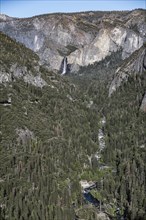 Yosemite Valley with Brideveil Falls in the background, California, USA, North America