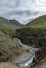 Icelandic scenery in the northern part of the country at a cloudy day