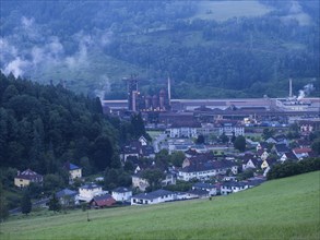 Voestalpine steelworks in the Donawitz district, known for the first application of the