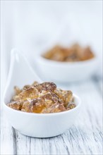 Brown Rock Candy (detailed close-up shot, selective focus)