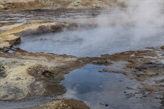 Hverir Geothermal Area in the northern part of Iceland (near Myvatn)