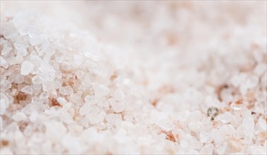 Portion of Pink Salt (close-up shot, selective focus)