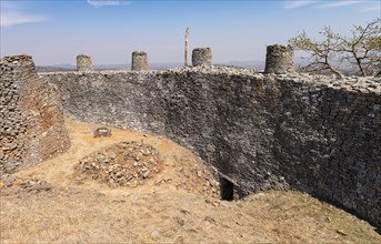 Ancient ruins of Great Zimbabwe (southern Africa) near Lake Mutirikwe