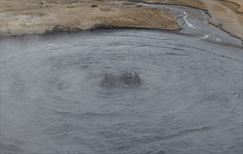 Hverir Geothermal Area in the northern part of Iceland (near Myvatn)