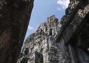 Bayon temple complex in the Ankor Wat area Cambodia