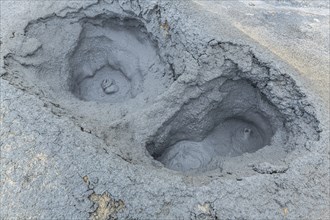 Hverir Geothermal Area (in the northern port of Iceland) during summertime