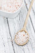 Portion of Pink Salt (close-up shot, selective focus)