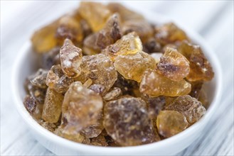 Brown Rock Candy (detailed close-up shot, selective focus)