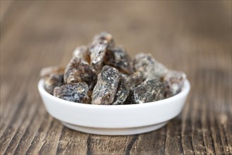 Brown Rock Candy (detailed close-up shot, selective focus)