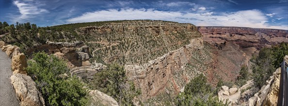 Panorama of Grand Canyon in Aizona, USA, North America