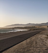 Coast Highway 1 in California, USA near San Simeon