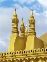 Architectural detail, Pha That Luang, Vientiane, Laos, Asia