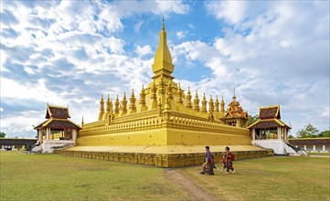 Pha That Luang stupa, Vientiane, Laos, Asia