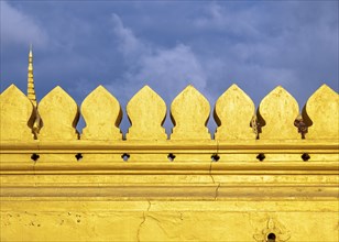 Architectural detail, Pha That Luang, Vientiane, Laos, Asia