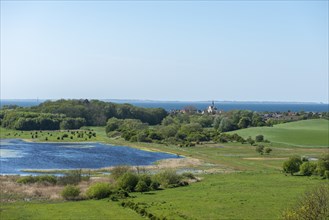 View from Hatbakken Fakkebjerg, Bagenkop, Langeland, Lake, Fyn County, South Fyn Geopark, Det