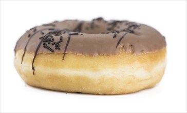 Donuts isolated on white background with a soft shadow (close-up shot)