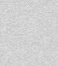 White brick wall with a repetitive and uniform rectangular brick pattern creating a minimalistic