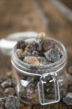 Brown Rock Candy (detailed close-up shot, selective focus)