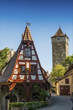 Medieval town, Rothenburg ob der Tauber, Romantic Road, Franconia, Bavaria, Germany, Europe