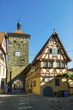 Medieval town, Rothenburg ob der Tauber, Romantic Road, Franconia, Bavaria, Germany, Europe