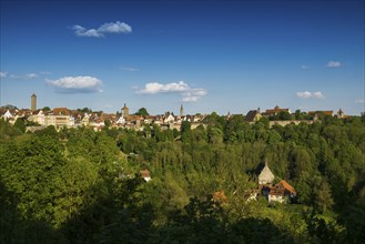 Medieval town, Rothenburg ob der Tauber, Romantic Road, Franconia, Bavaria, Germany, Europe