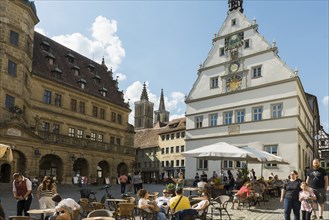 Medieval town, Rothenburg ob der Tauber, Romantic Road, Franconia, Bavaria, Germany, Europe