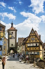 Medieval town, Rothenburg ob der Tauber, Romantic Road, Franconia, Bavaria, Germany, Europe