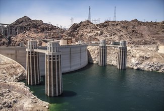 The famous Hoover Dam near Las Vegas, USA, North America