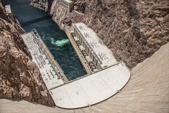 The famous Hoover Dam near Las Vegas, USA, North America