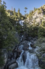 Waterfall in Yosemite National Park, California, USA, North America