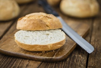 German Rolls on a vintage background as detailed close-up shot, selective focus