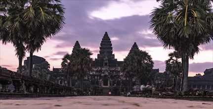 The ancient Ankor Wat temple in Cambodia