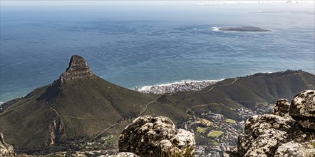 Lions Head, view from Table Mountain (Cape Town, South Africa)