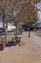 Mesilla Plaza in the center of Mesilla, New Mexico