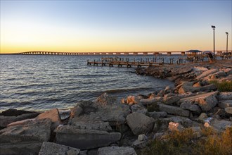 Waste concrete helps with erosion control at the boat ramp at Henderson Point on the Bay of St.