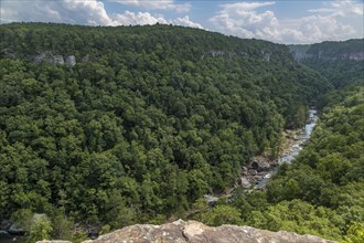 Little River at the bottom of Little River Canyon from an overlook along the Little River Canyon