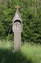 Crossroads on the Kocher cycle path, Untermünkheim, Schwäbisch Hall, Kocher valley, Kocher,