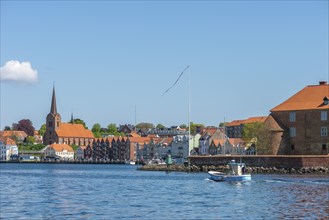 Sonderborg, Als, town of Sonderburg, St. Mary's Church, brick building of Sonderburg Castle, Museum