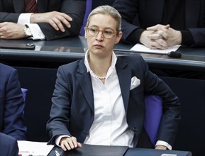 Alice Weidel, leader of the AfD parliamentary group during a session of the Bundestag, Berlin,