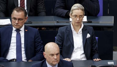 Alice Weidel, AfD parliamentary group leader and Tino Chrupalla, AfD federal chairman and AfD