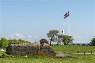 Dybbol Molle, Düppel Mill, Memorial to the German-Danish War of 1864, remains of the fortress,