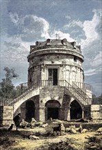 The Mausoleum of Theodoric or Mausoleo di Teodorico, an ancient monument just outside Ravenna,