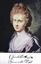 Charlotte Sophie Henriette Buff, 11 January 1753 - 16 January 1828, was the model for Lotte in