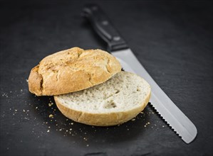 German Rolls on a vintage background as detailed close-up shot, selective focus