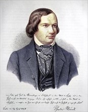 Theodor Mundt, 19 September 1808, 30 November 1861, was a German writer, digital reproduction of an