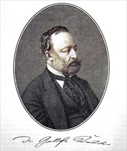 Gottfried Keller, 19 July 1819 - 15 July 1890, was a Swiss poet and politician, digital