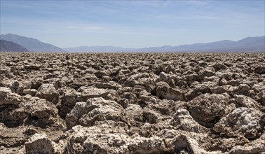 Devil's Golf Course, Death Valley National Park in California, USA, North America