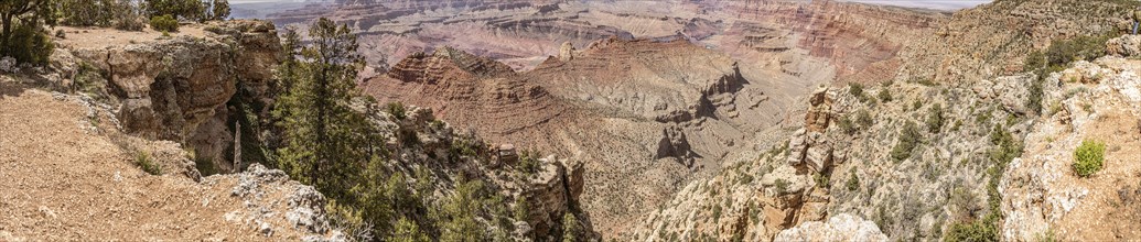 Grand Canyon South Rim Panorama, Arizona, USA, North America