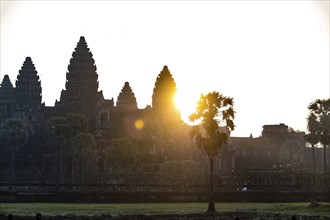 The ancient Ankor Wat temple in Cambodia